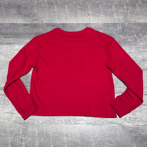 Art Class Girls Long Sleeve Christmas T Shirt L 10/12 Red Feliz Navidad Holiday - Picture 5 of 6